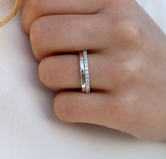 Sienna Alliance Ring Wedding/Engagement Ring | Diamond 0.32 ct