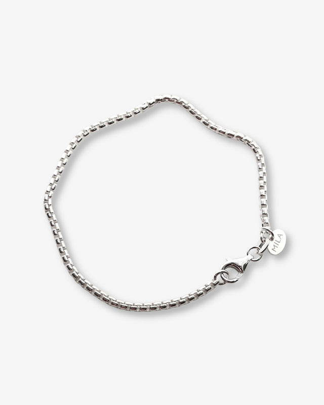 Mila Man Box Chain Bracelet | 925 silver