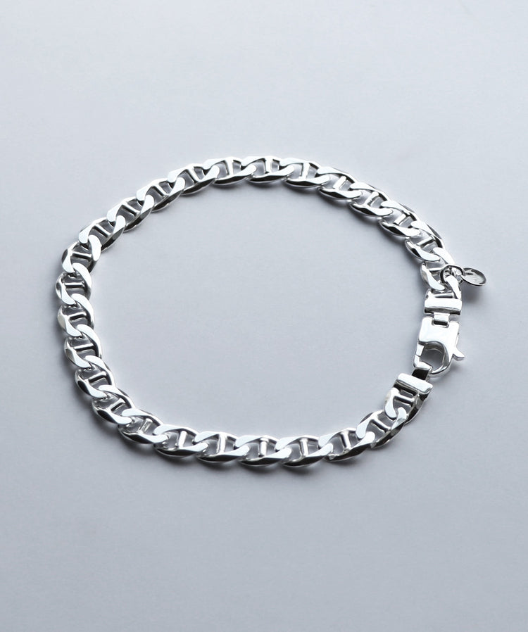 Kedje armband till herr i äkta silver. Kedja: Marina Chain.
