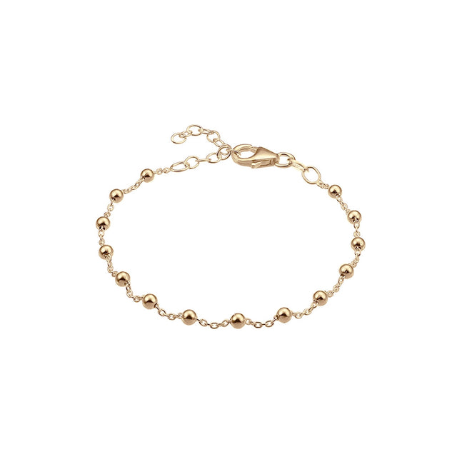smalt guldarmband med små kulor