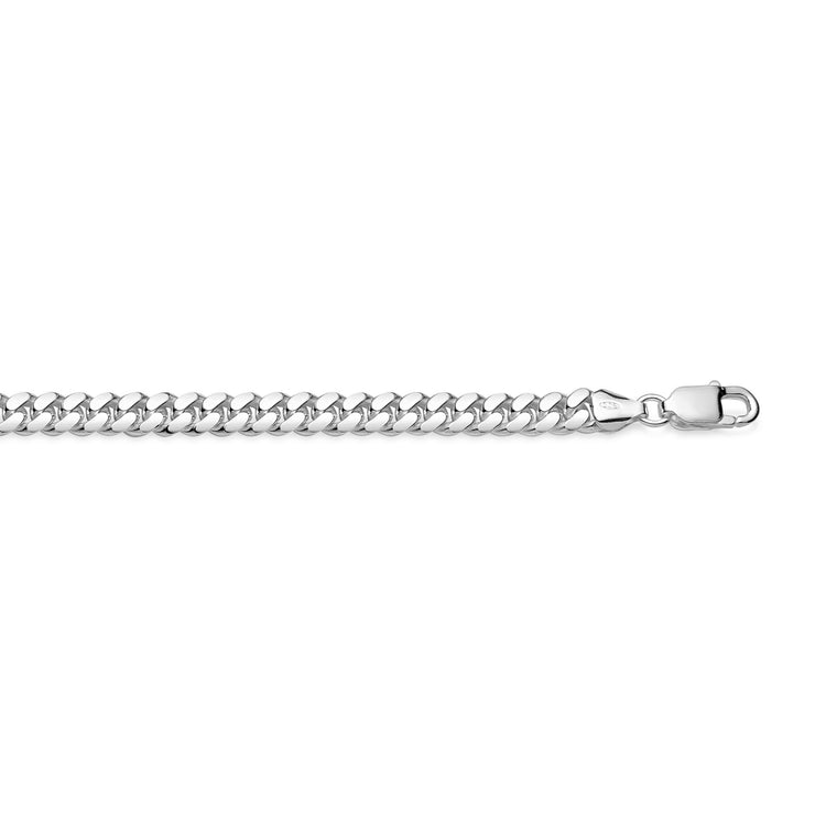 Mila Man Cuban, Armband Herrenkette silber, 7 mm