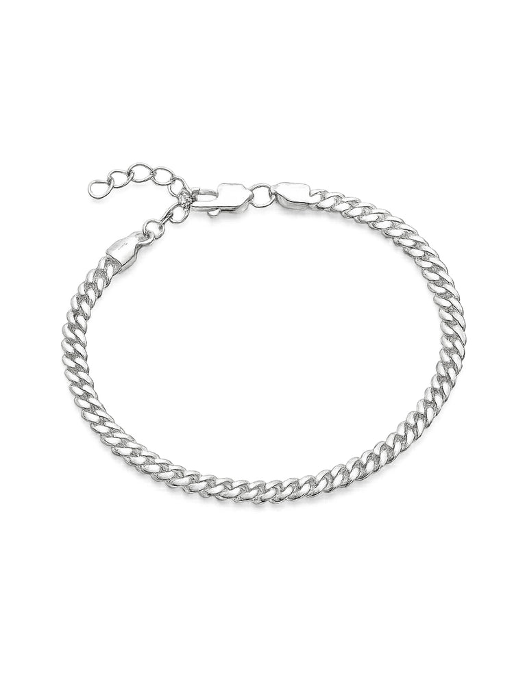 Armband med pansarkedja till dam.