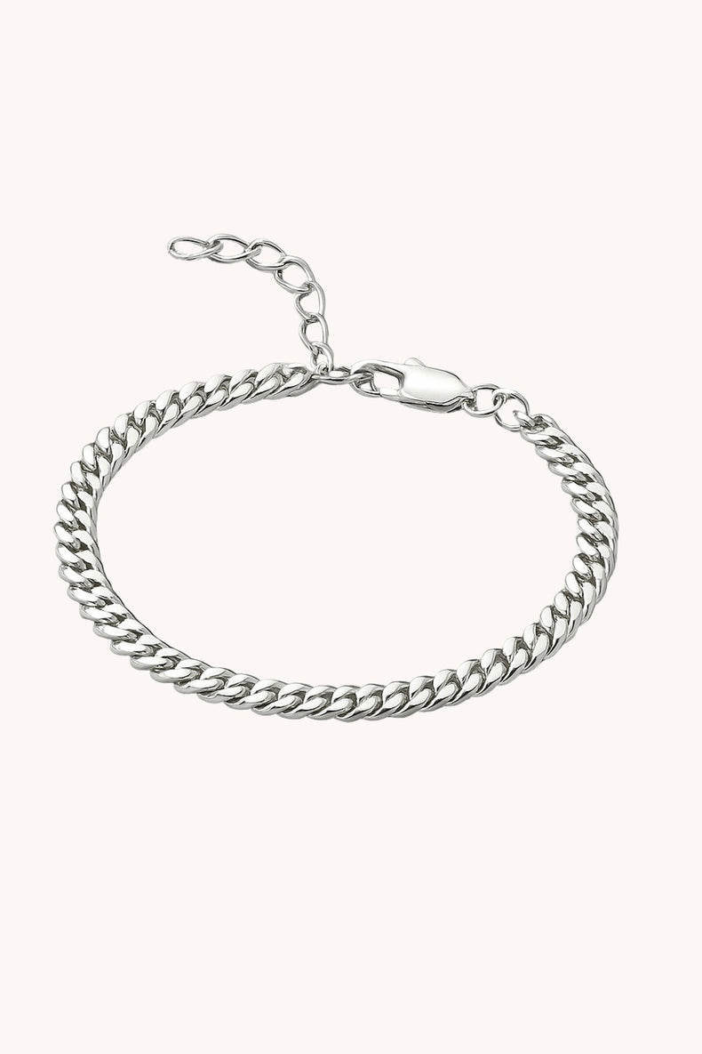 Armband med pansarkedja till dam, ställbar längd.