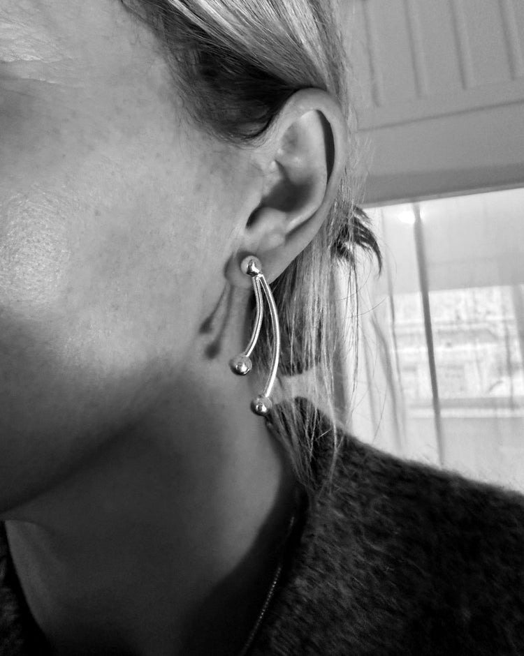 Sample Sale Bow örhängen | 925 silver