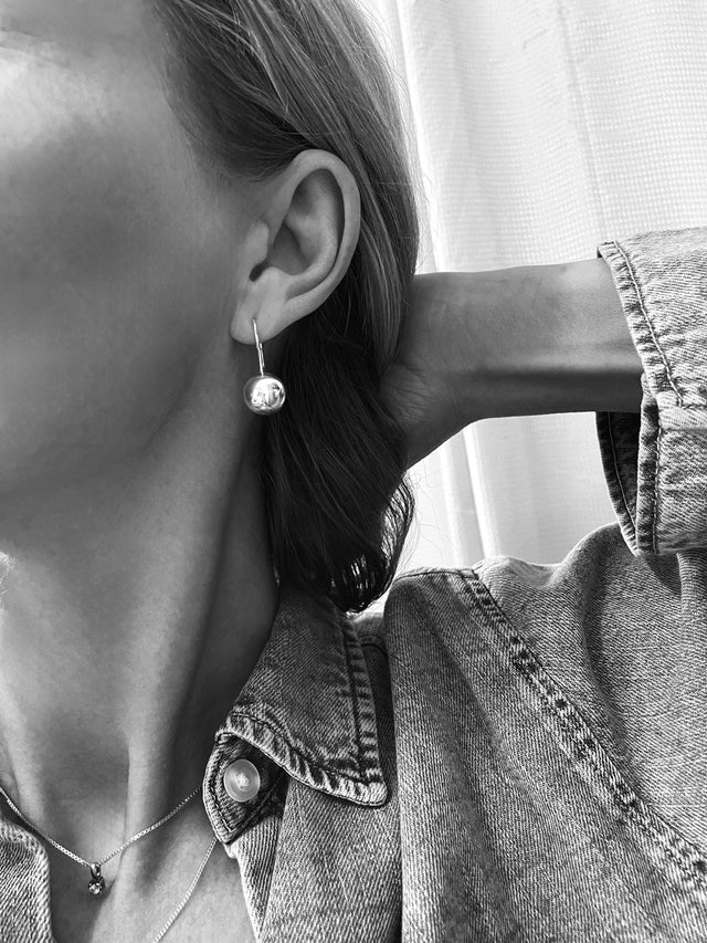 KAMPAGNE! Happy Bead Ohrringe, Silber