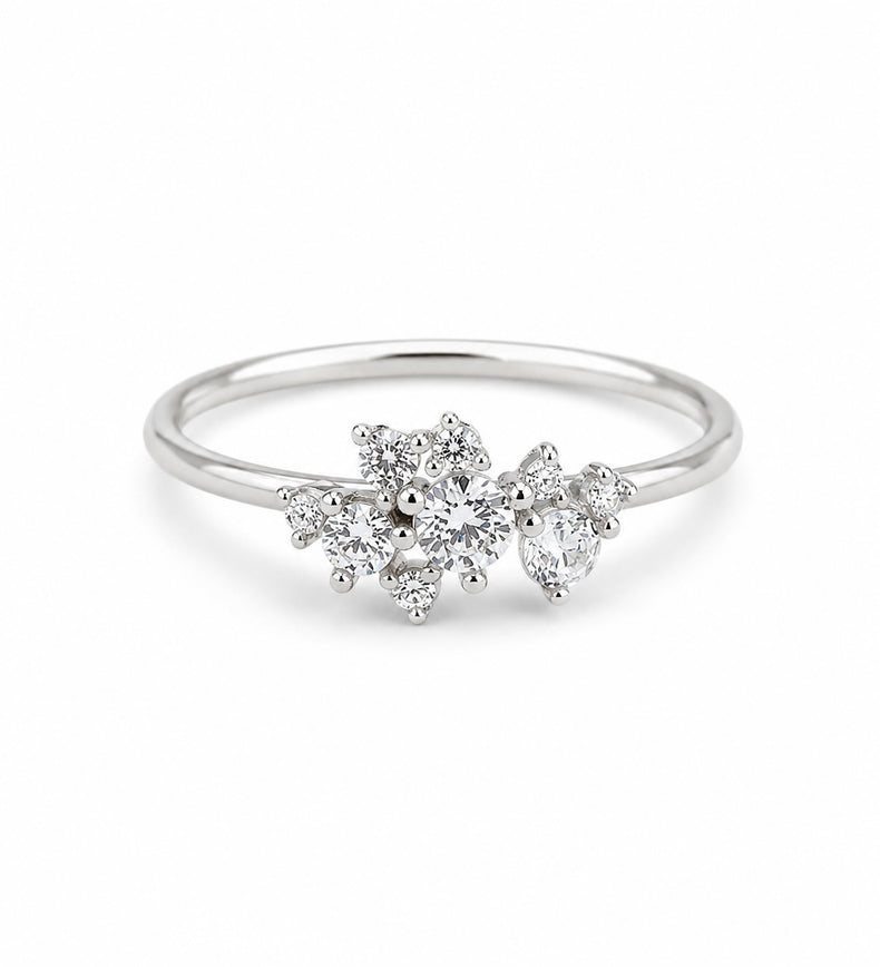 Celine Diamantring 0,36 ct, Vigselring / Förlovningsring | 18k. vitguld