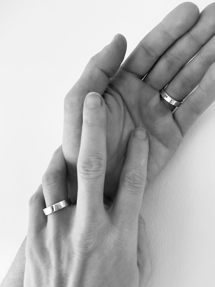 Verlobungsring Silber, Plain 5 mm, Damen