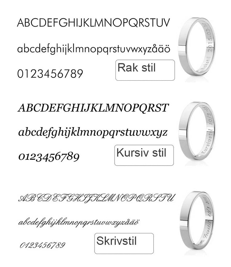 Mila Combo Thin Silver Ring, Engraving optional