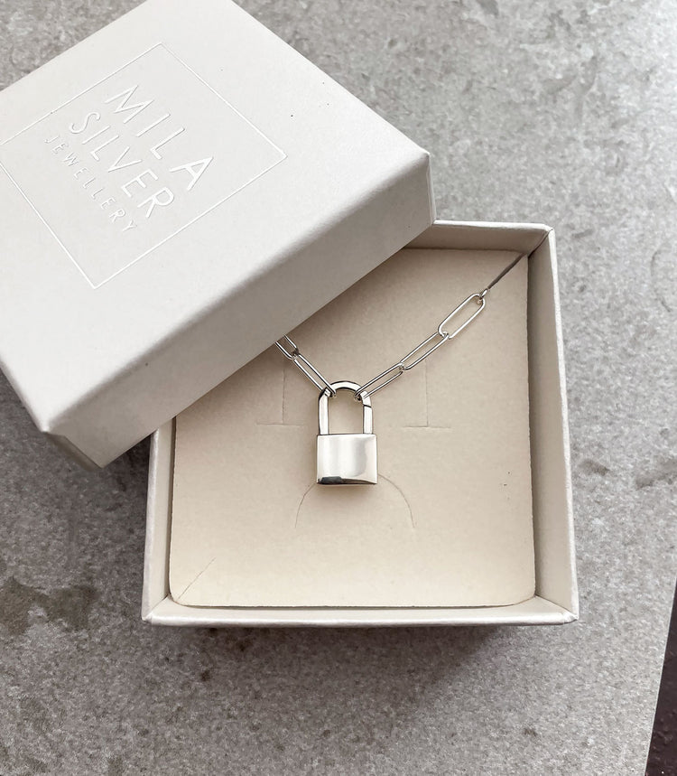 Love Locker Chain Halsband | 925 silver