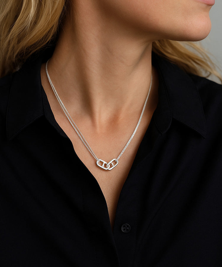 Anchor Links Halsband | 925 silver