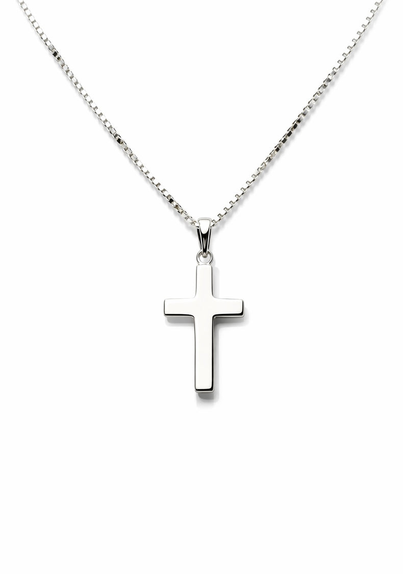 Silverkors Plain Halsband | 925 silver