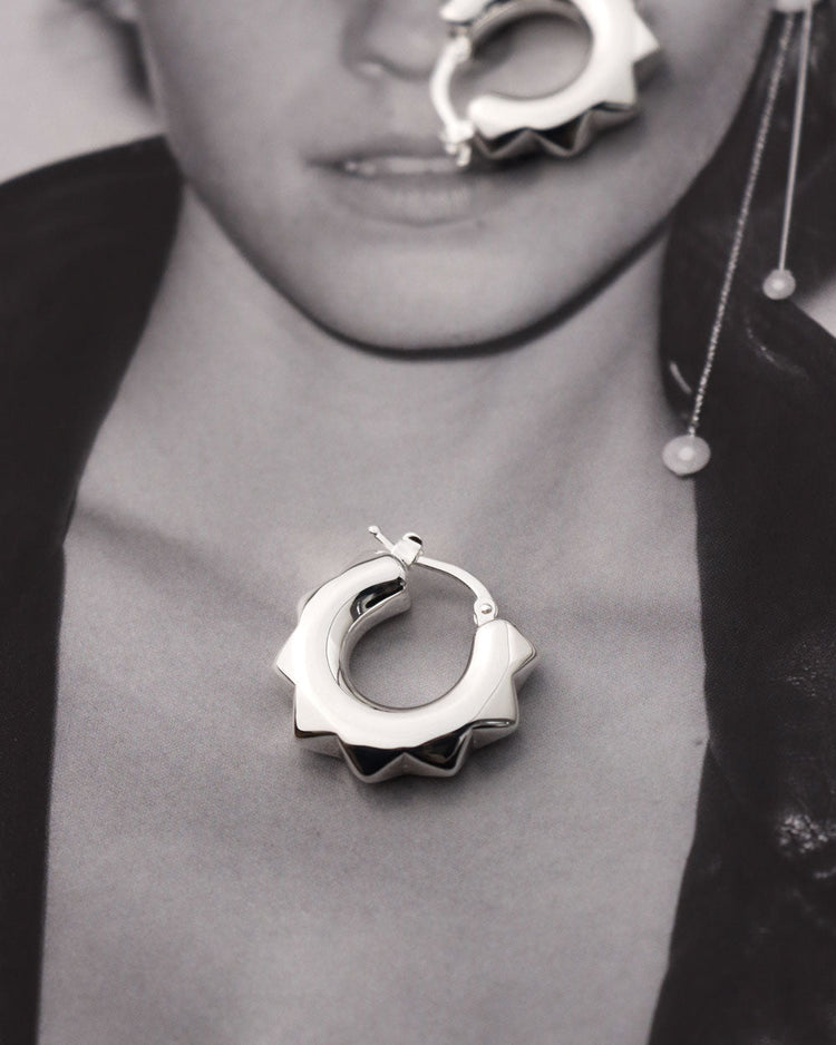 Peak Chunky Hoops | 925 Silber