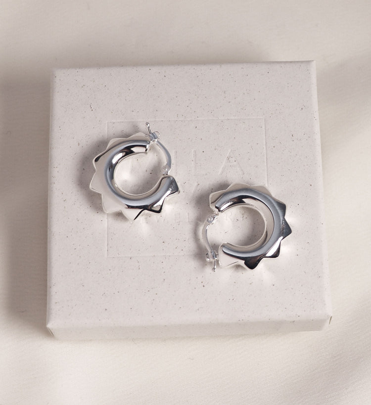 Peak Chunky Hoops | 925 Silber