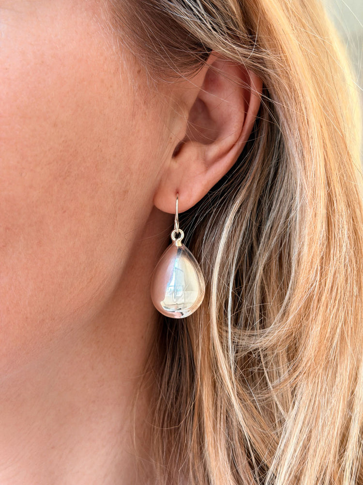 Hanging Large Drop earrings | 925 silver