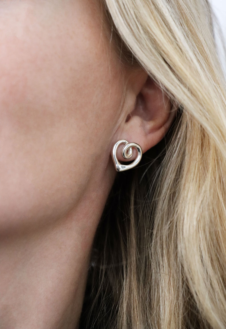 Soul Heart Silberohrringe