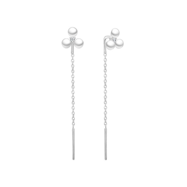 Pearl Flower earrings | 925 silver