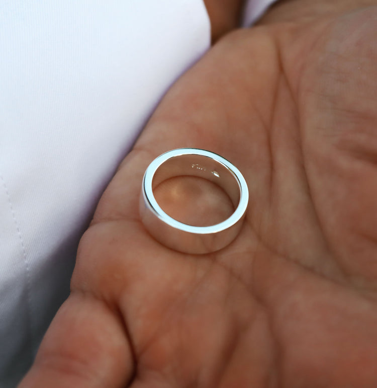 Mila Man Silberring Herren, 7 mm | 925er Silber