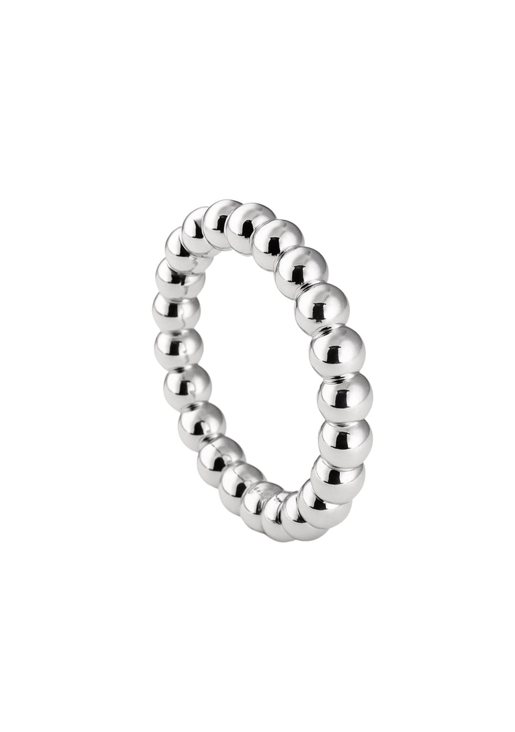 Bubble Silver ring 4 mm | 925 silver
