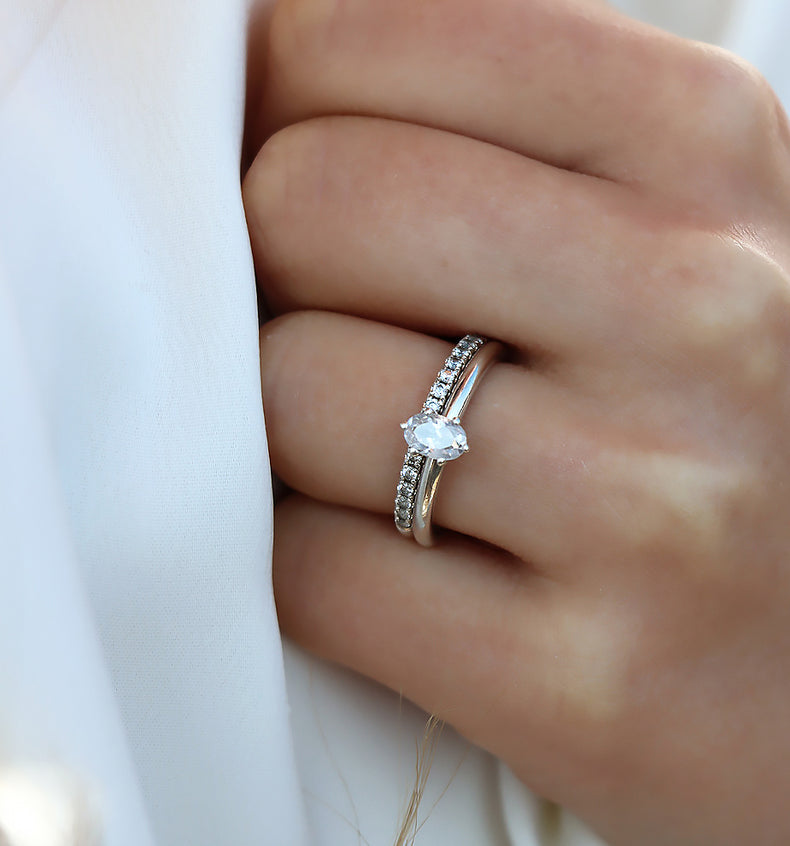 June 0,25 ct + Elise Diamantring | Trau- & Verlobungsringe Paar