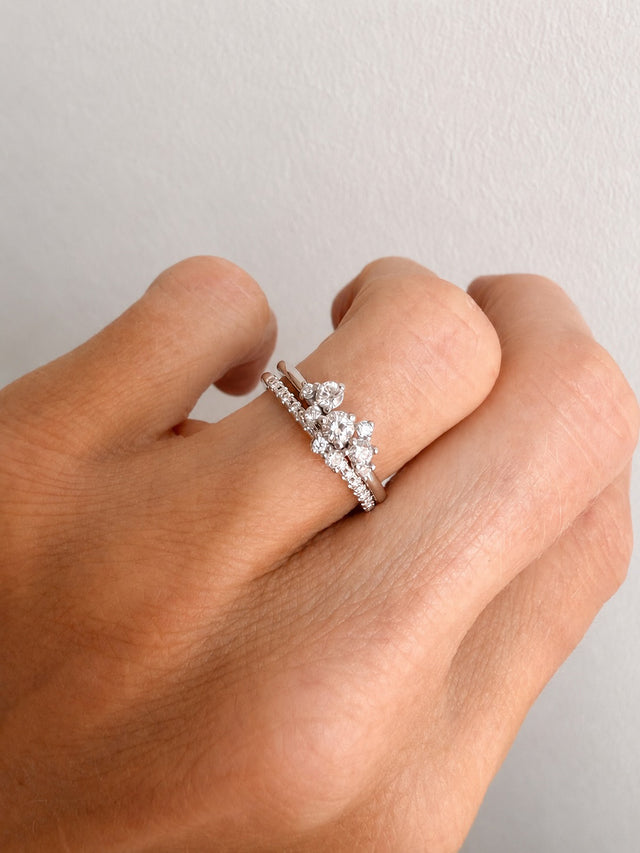 Celine Diamantring 0,36 ct, Vigselring / Förlovningsring | 18k. vitguld