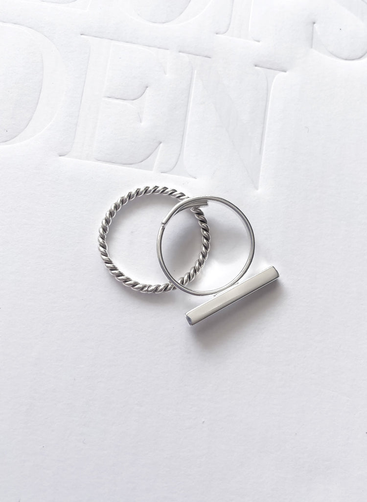 Ring aus blankem Silber