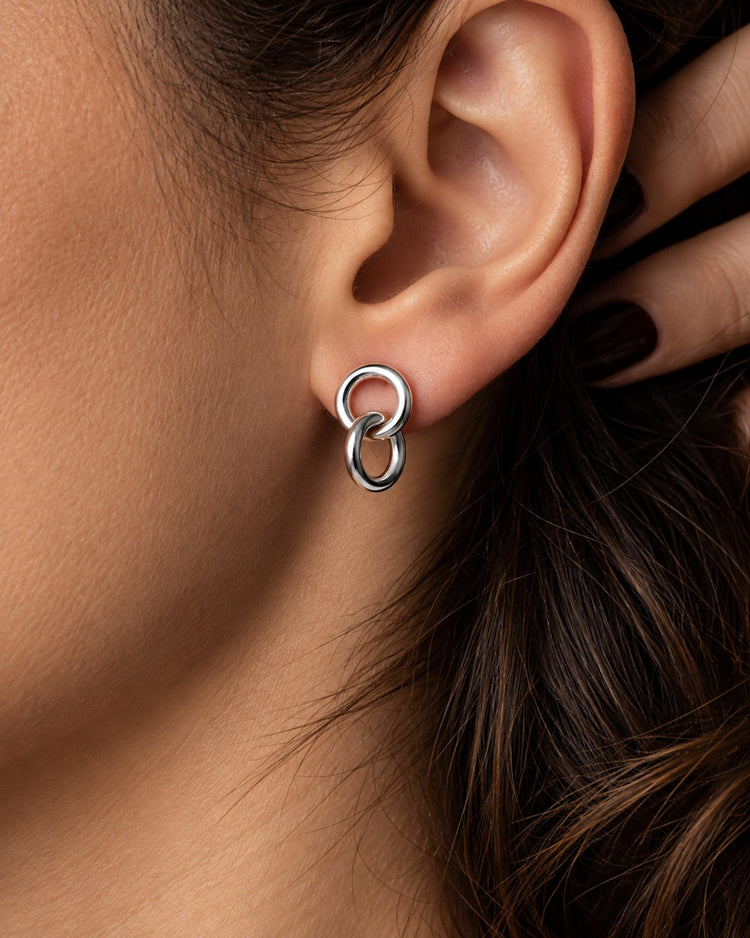 2 in One Earrings | 925 silver
