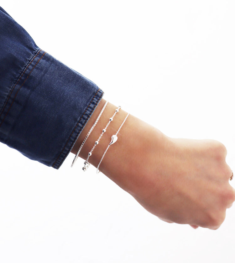 Box Ketten Armband | 925 Silber