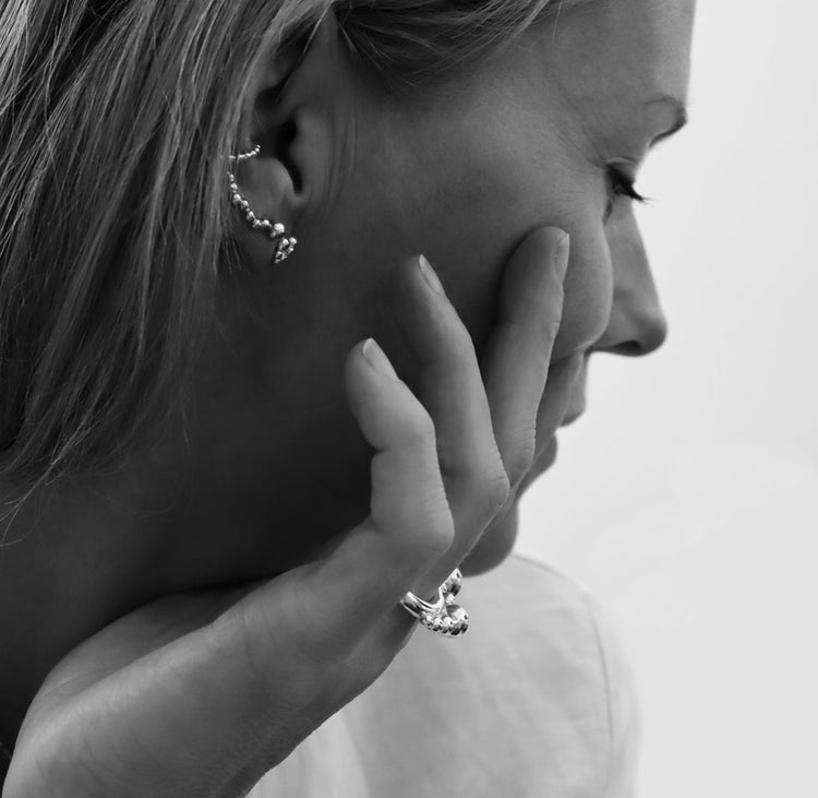 SALE Noomi Band Silberring, groß