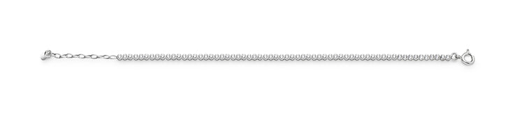 Tennisarmband i silver med ställbar längd