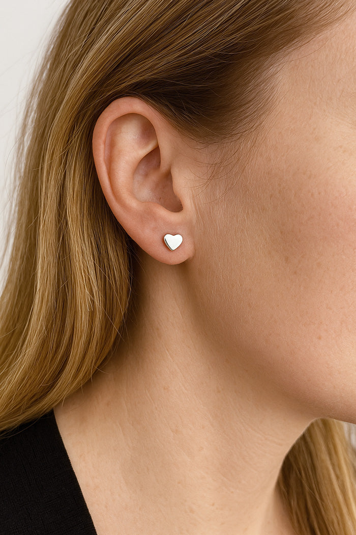 Tiny Heart Silberohrringe