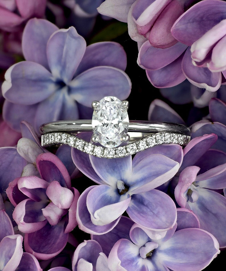 Line Alliance Ring 0.3 ct Diamonds, Wedding Band / Engagement Ring