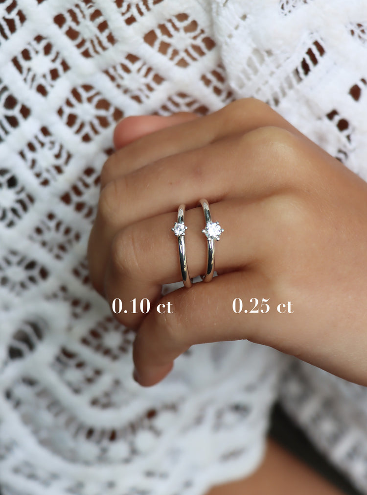 Julie Diamantring (0,25 ct), Verlobungs-/Ehering | 18 Karat Gold