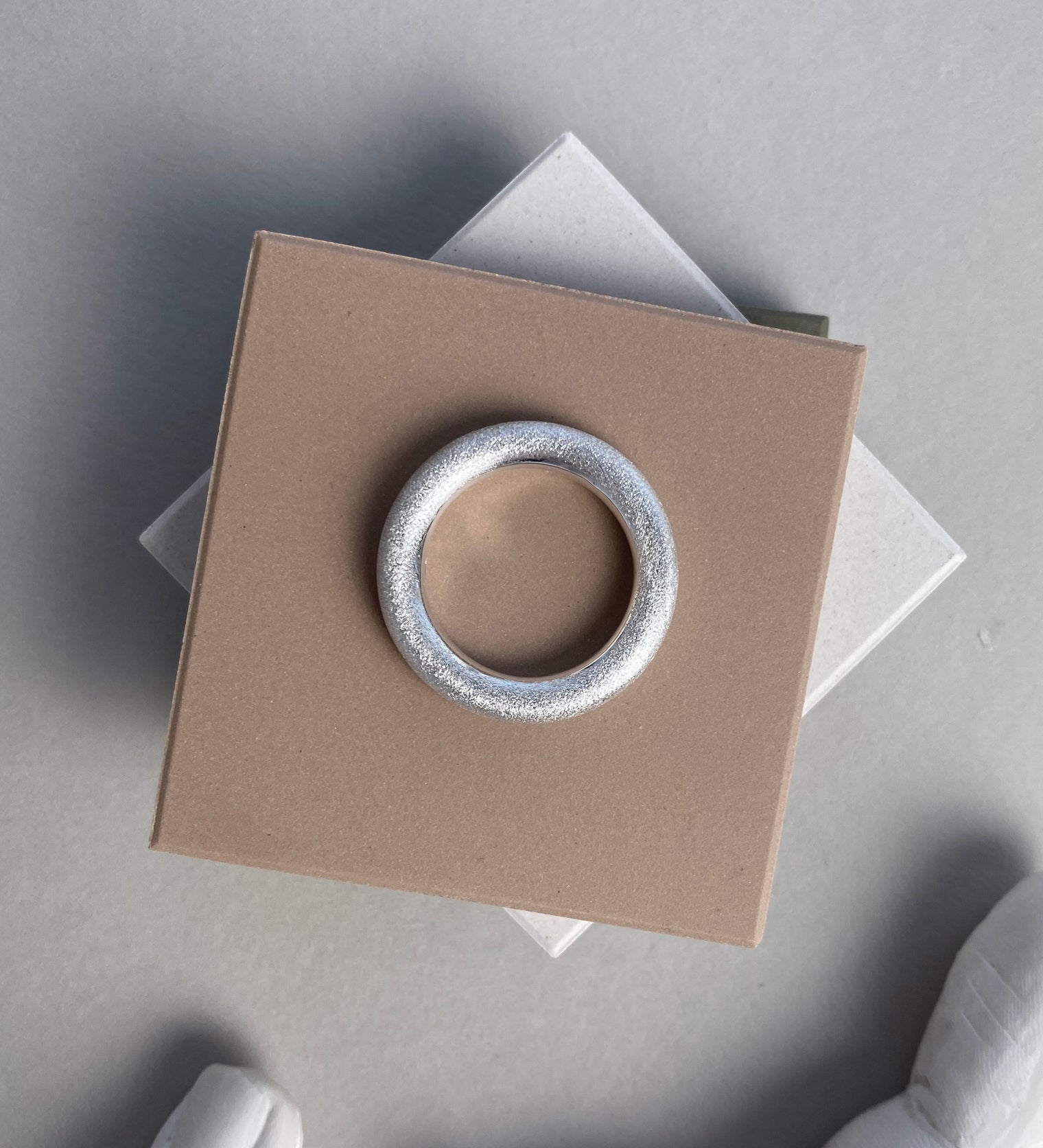 Mila Combo Silberring 4 mm, Frost | 925 Silber