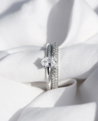 June 0,5 ct Ovalem Diamanten, Trauring/Verlobungsring