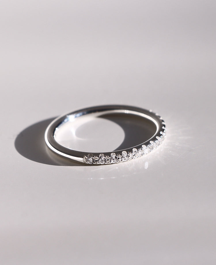 Elise Alliansring Diamantring, Vigselring / Förlovningsring | 18k. vitguld