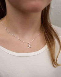 Children's jewelry Starfish Necklace, silver