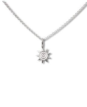 halsband med sol i 925 silver