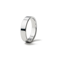 Vigsel / Förlovningsring Herr 5 mm, Rak | 18k. Vitguld
