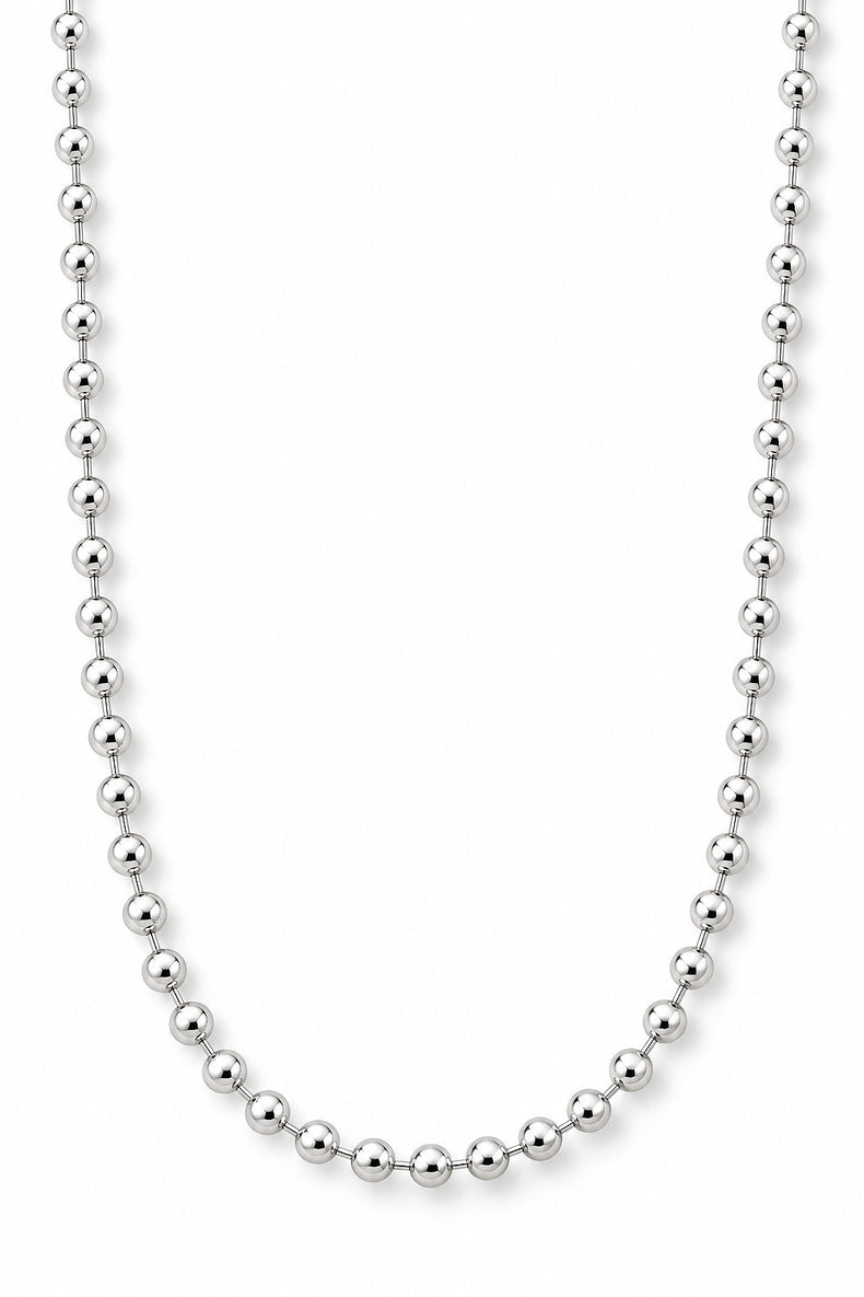 Bubble Chain Halskette | Kugelkette 5 mm | 925 Silber