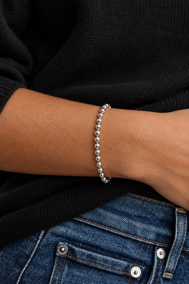 Bubble Armband | Kugelkette 4 mm | 925 silber