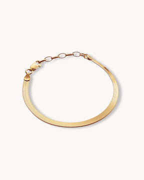 Guldarmband med snake kedja till dam.