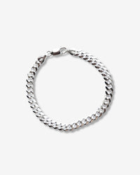 Mila Man Cuban, Armband Herrenkette silber, 7 mm