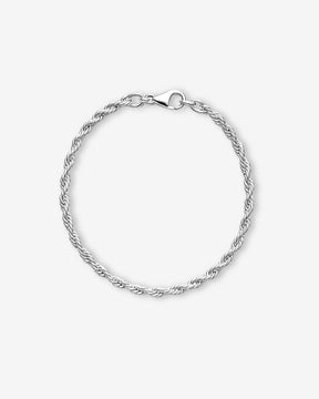 Silverarmband till herr med rep kedja i 925 silver