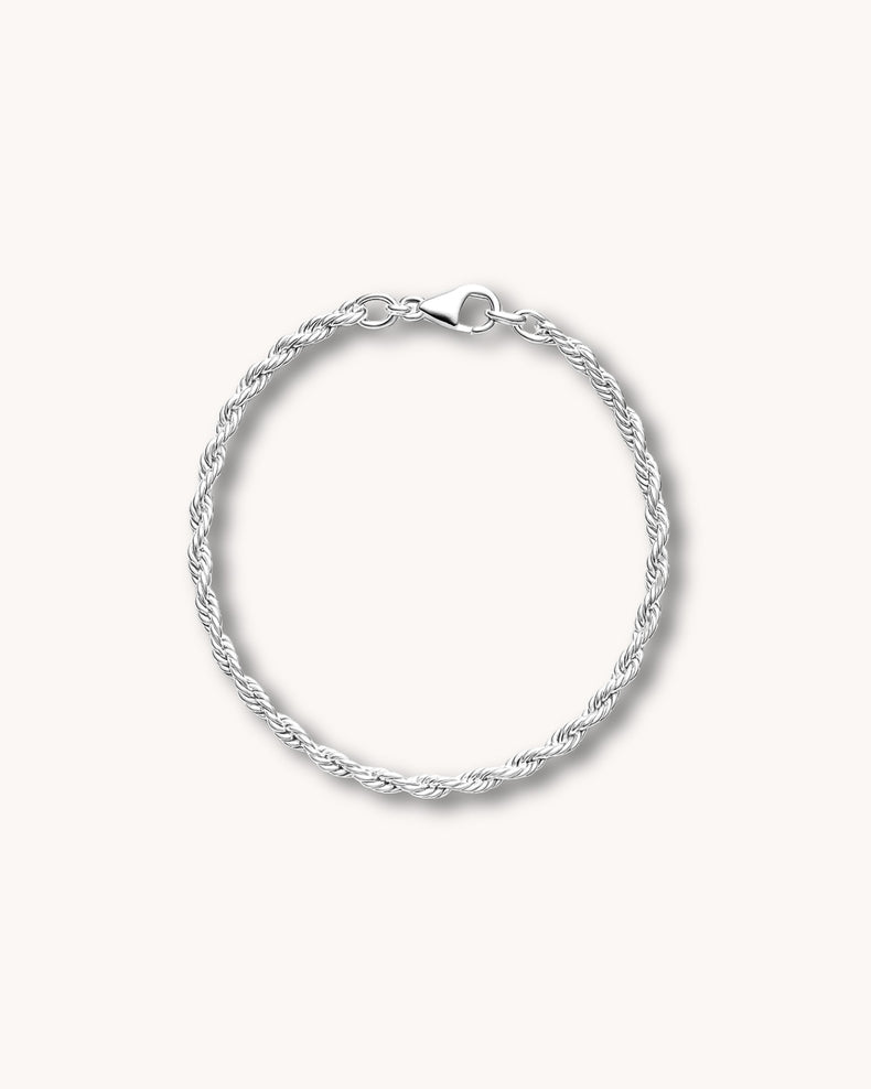 Seilkette / Cordell Armband, silber