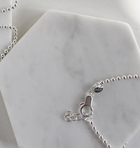 Perlenkettenarmband, silber 3 mm