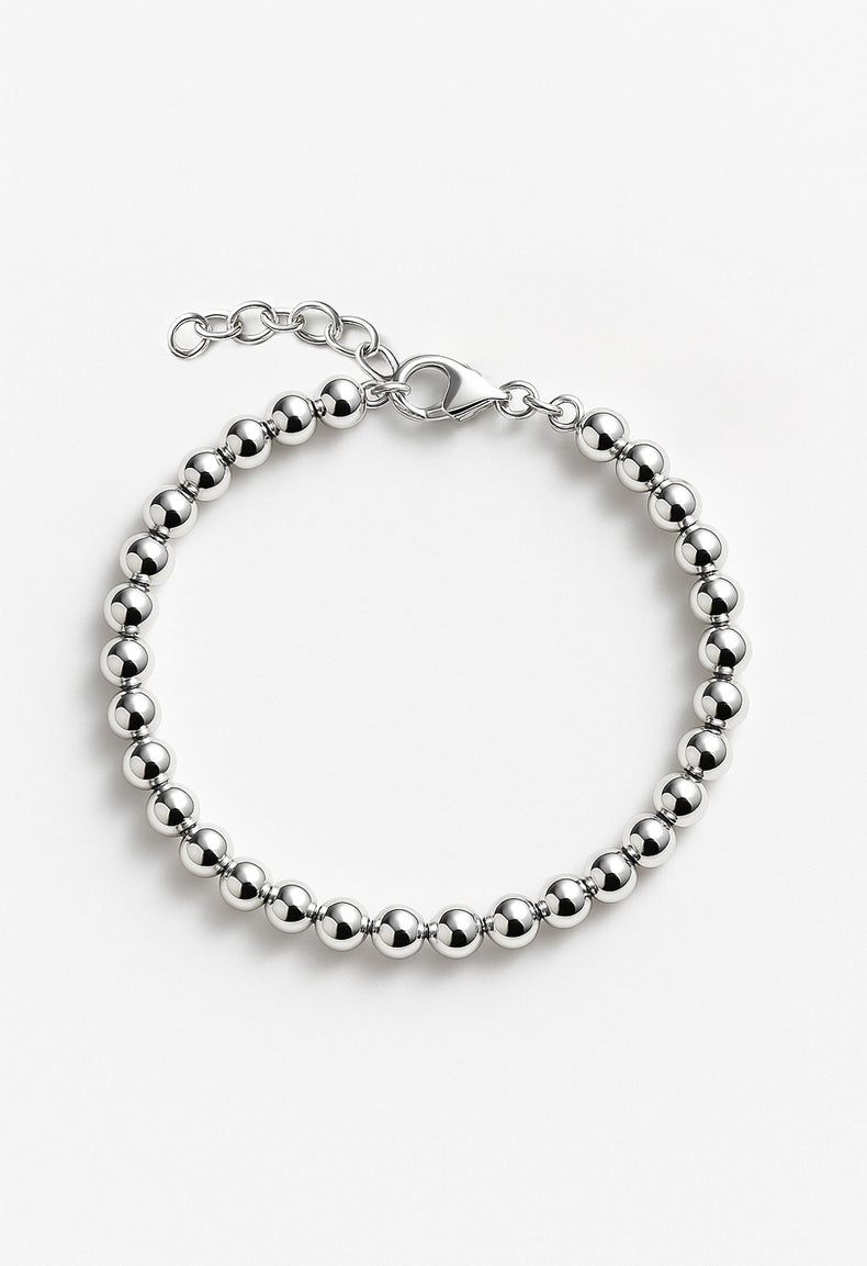 Silver Pearl Bracelet, silver