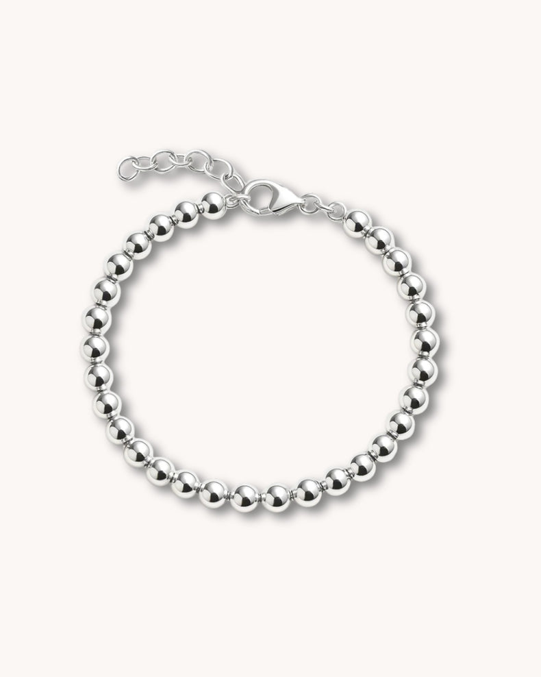 Silver Pearl Armband, silver