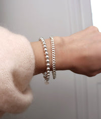 Silver Pearl Bracelet, silver