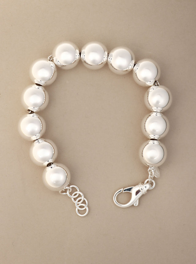 Happy Chunky ​​Bracelet, silver