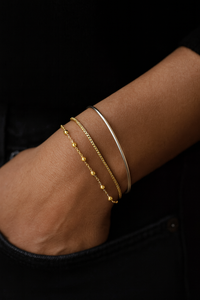 Dagg kedja armband, guldpläterat